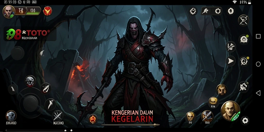 Screenshot utama dari gameplay mengerikan 98TOTO.