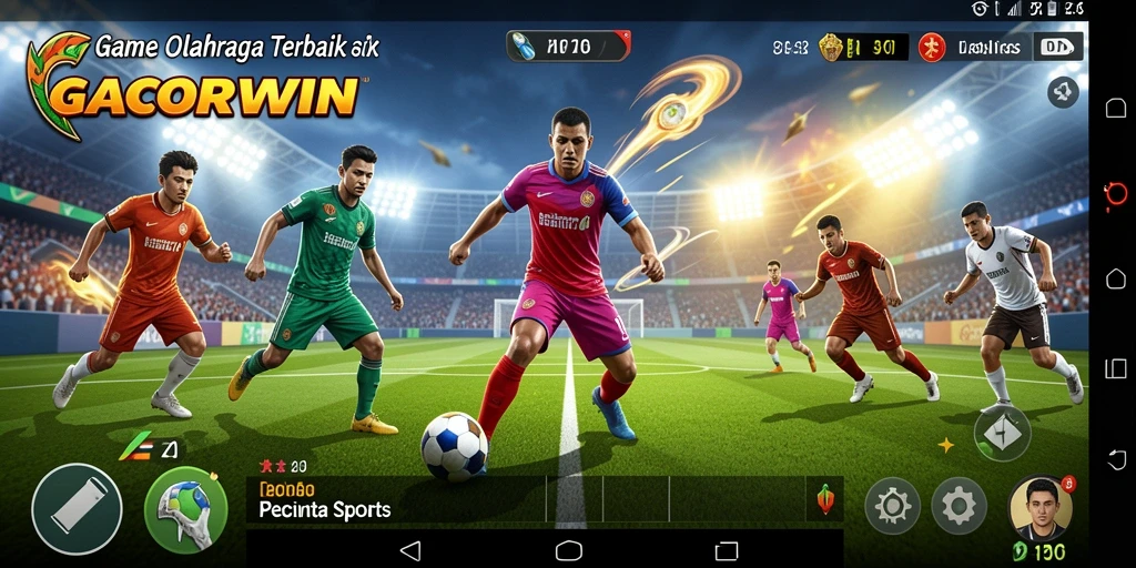 Tampilan gameplay seru dalam GACORWIN saat bertanding secara langsung.