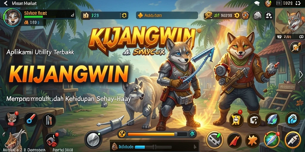 Tampilan utama KIJANGWIN yang menunjukkan fitur-fitur Utility.
