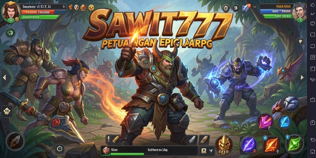 Tangkapan layar SAWIT777 menampilkan aksi pertempuran yang epik dan mendebarkan dalam permainan ARPG.