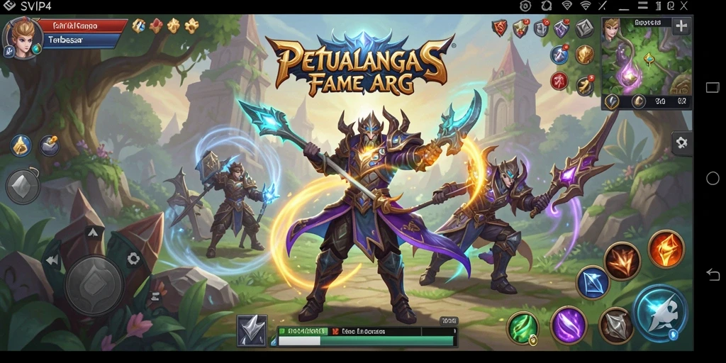 Tampilan aksi seru dalam petualangan ARPG SVIP4.