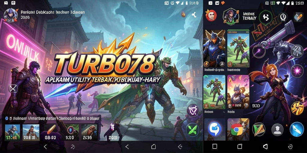 Screenshot utama TURBO78 menunjukkan antarmuka pengguna yang ramah dan intuitif.
