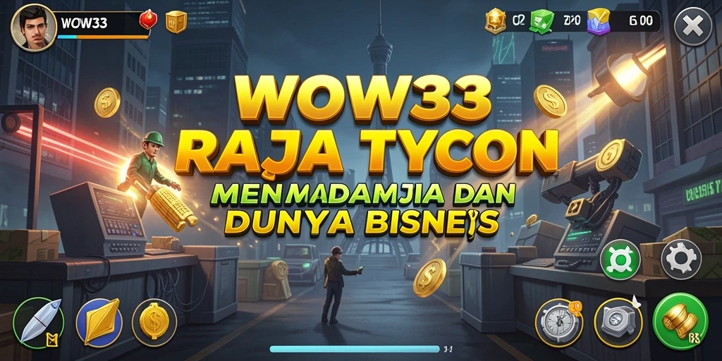 Screenshot WOW33 menampilkan gameplay Tycoon yang seru dan interaktif.