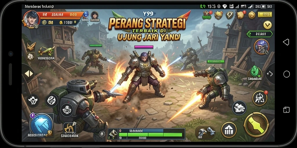 Tampilan gameplay Y89 yang intens dan strategis.