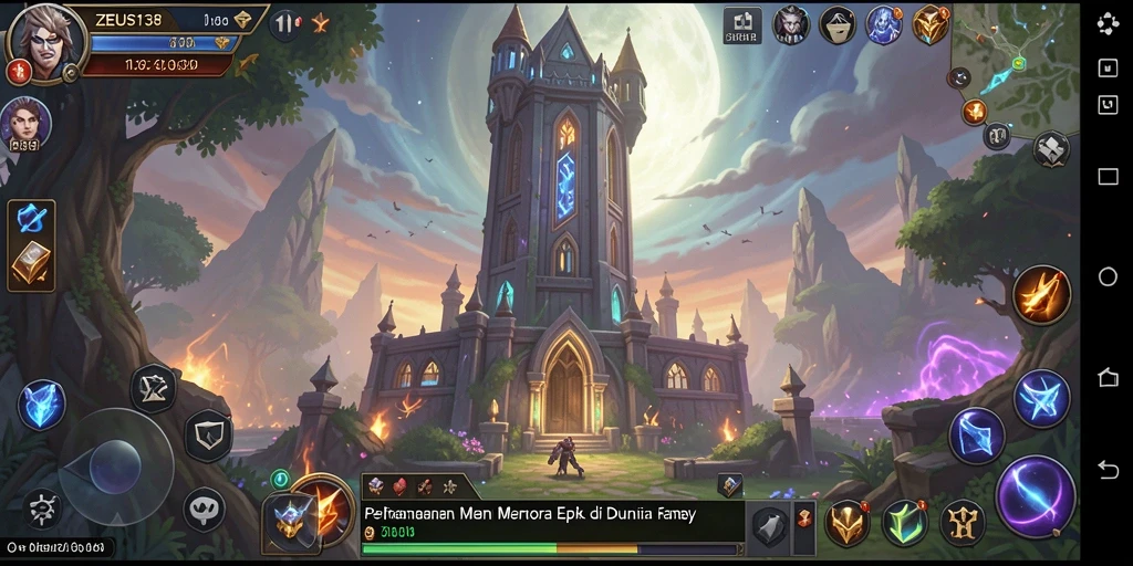 Screenshot menampilkan gameplay menegangkan dari ZEUS138 dalam genre Tower Defense.